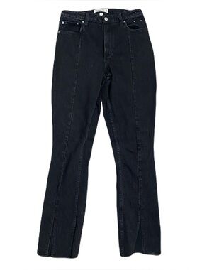 Abercrombie The Skinny High Rise Curve Love Front Seam & Slit Raw Hem Women's 8R